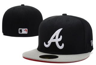 Atlanta Braves MLB 59FIFTY Fitted Hats Flat Brim 10600