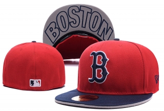 Boston Red Sox MLB 59FIFTY Fitted Hats Flat Brim 10628