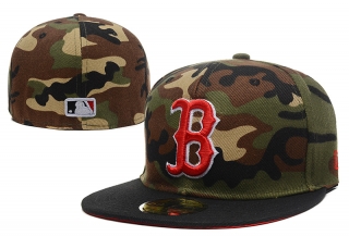 Boston Red Sox MLB 59FIFTY Fitted Hats Flat Brim 10629