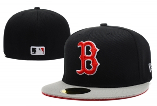 Boston Red Sox MLB 59FIFTY Fitted Hats Flat Brim 10632