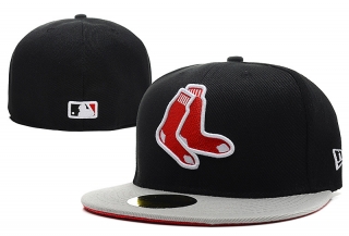 Boston Red Sox MLB 59FIFTY Fitted Hats Flat Brim 10633