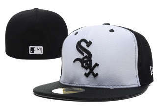 Chicago White Sox MLB 59FIFTY Fitted Hats Flat Brim 10651