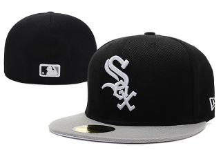 Chicago White Sox MLB 59FIFTY Fitted Hats Flat Brim 10652