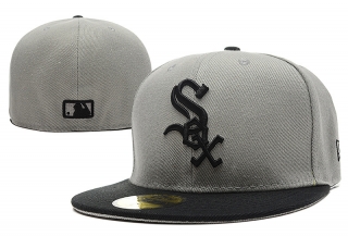 Chicago White Sox MLB 59FIFTY Fitted Hats Flat Brim 10657