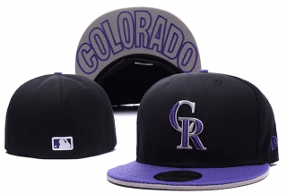 Colorado Rockies MLB 59FIFTY Fitted Hats Flat Brim 10676