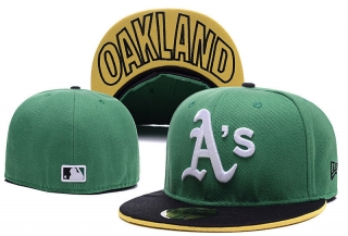 Oakland Athletics MLB 59FIFTY Fitted Hats Flat Brim 10781