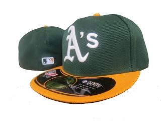 Oakland Athletics MLB 59FIFTY Fitted Hats Flat Brim 10786