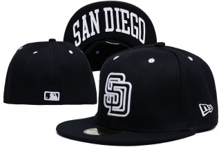 San Diego Padres MLB 59FIFTY Fitted Hats Flat Brim 10829