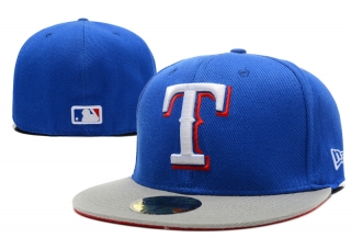 Texas Rangers MLB 59FIFTY Fitted Hats Flat Brim 10846