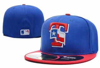 Texas Rangers MLB 59FIFTY Fitted Hats Flat Brim 10849