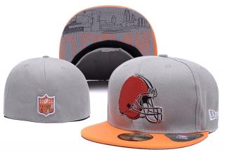 Cleveland Browns NFL 59FIFTY Fitted Hats Flat Brim 10891