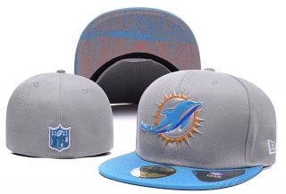 Miami Dolphins NFL 59FIFTY Fitted Hats Flat Brim 10916