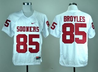 Oklahoma Sooners Ryan Bryoles #85 White NCAA Football Jersey