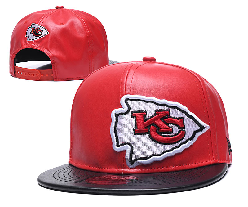 Buy NFL Kansas City Chiefs Leather Snapback Cap 61532 Online - Hats ...