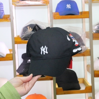 MLB New York Yankees Mickey Mouse Curved Brim Snapback Hats 62501