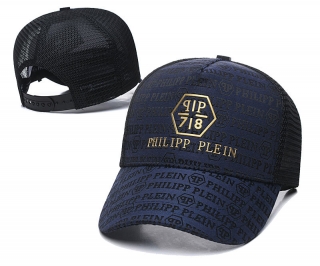 PHILIPP PLEIN Curved Brim Mesh Snapback Hats 64238