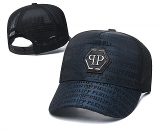 PHILIPP PLEIN Curved Brim Mesh Snapback Hats 64239