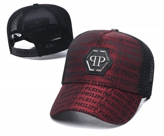 PHILIPP PLEIN Curved Brim Mesh Snapback Hats 64244