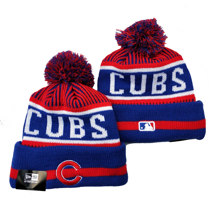 red white and blue cubs hat