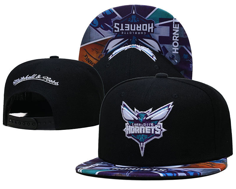 Buy NBA Charlotte Hornets Mitchell &Ness Snapback Hats 92688 Online ...