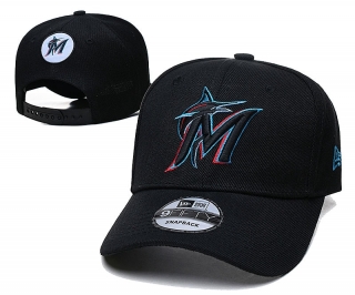 MLB Miami Marlins Curved Snapback Hats 96330