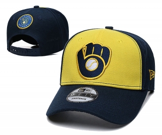 MLB Milwaukee Brewers Curved Snapback Hats 96331