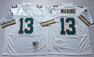 Vintage NFL Miami Dolphins #13 White MARINO Retro Jersey 99034