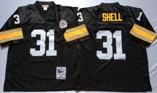 Vintage NFL Pittsburgh Steelers Black #31 SHELL Retro Jersey 99150