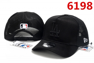 MLB Los Angeles Dodgers Pure Cotton High Quality Curved Mesh Snapback Hats 101993