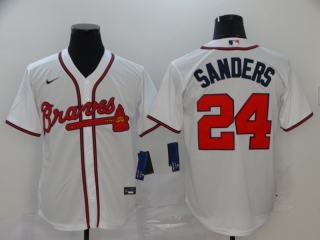 Atlanta Braves 24# SANDERS MLB Jersey 111753