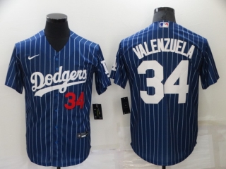 Los Angeles Dodgers 34# VALENZUELA MLB Jersey 111894