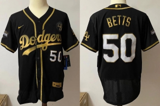 Los Angeles Dodgers 50# BETTS MLB Jersey 111915