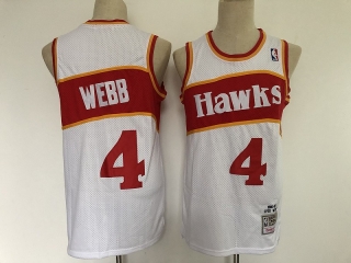 Atlanta Hawks 4# Webb Mitchell&Ness NBA Retro Jersey 112066