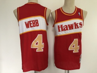 Atlanta Hawks 4# Webb Mitchell&Ness NBA Retro Jersey 112067