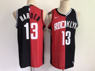 Brooklyn Nets James Harden 2021 Past and Present Red Black Rockets MVP NBA Jerseys 112158