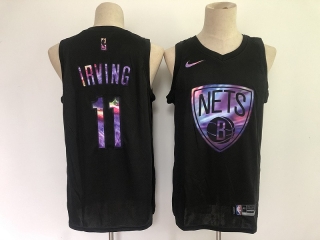Brooklyn Nets Kyrie Irving Black Iridescent Holographic Limited Edition NBA Jerseys 112161