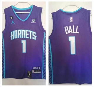 Charlotte Hornets 1# Ball NBA Jerseys 112166