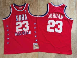 Mitchell & Ness Chicago Bulls 23# Jordan 1989 All-Star Red NBA Densely Embroidered 112260