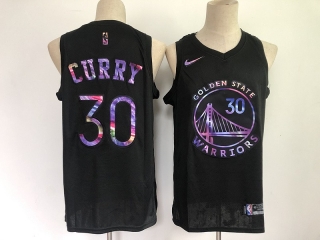 Stephen 30# Curry Warriors Black Iridescent 2021 HWC Limited NBA Jerseys 112362