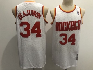 Houston Rockets 34# Olajuwon Mitchell&Ness NBA Retro Jersey 112373