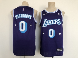 Los Angeles Lakers 0# Westbrook NBA Jerseys 112405