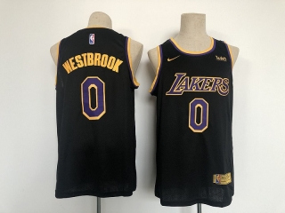 Los Angeles Lakers 0# Westbrook NBA Jerseys 112407