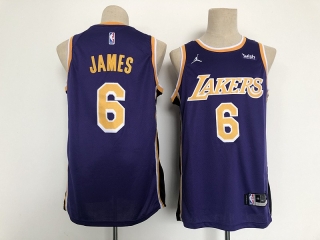 Los Angeles Lakers 6# James NBA Jerseys 112428