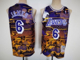 Los Angeles Lakers 6# James NBA Jerseys 112431