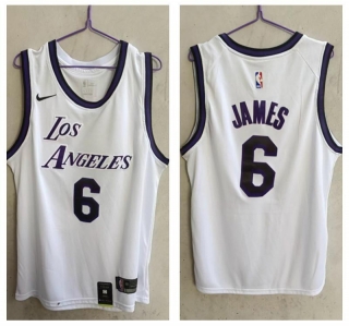 Los Angeles Lakers 6# James NBA Jerseys 112434