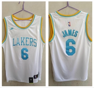 Los Angeles Lakers 6# James NBA Jerseys 112435