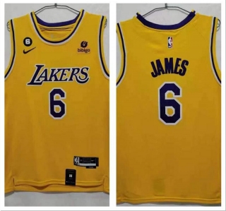 Los Angeles Lakers 6# James NBA Jerseys 112437