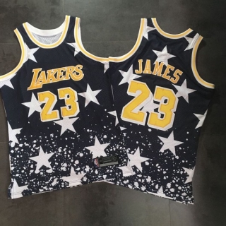 Los Angeles Lakers 23# James Independence Day NBA Densely Embroidered 112455