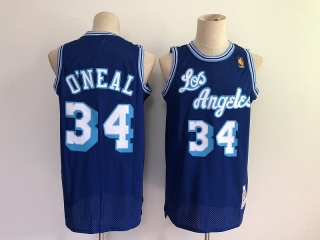 Los Angeles Lakers 34# Oneal Mitchell&Ness NBA Retro Jersey 112519