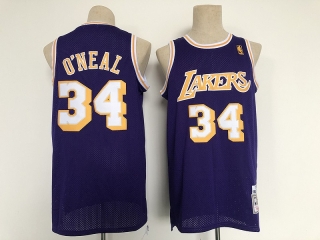 Los Angeles Lakers 34# Oneal Mitchell&Ness NBA Retro Jersey 112520